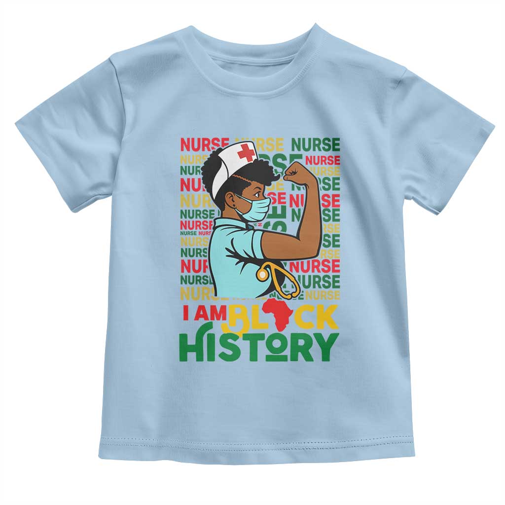 African American Nurse Toddler T Shirt I Am Black History Afro Strong Feminism - African Pride