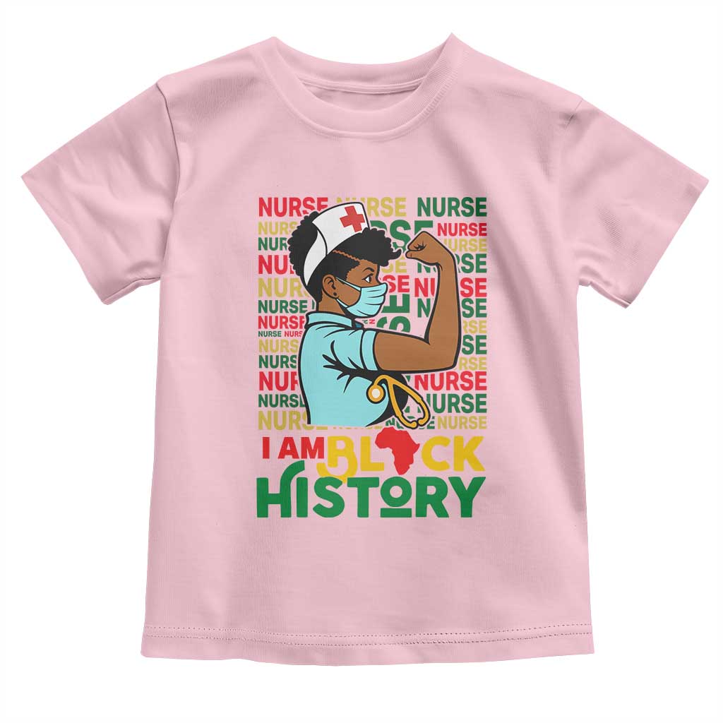 African American Nurse Toddler T Shirt I Am Black History Afro Strong Feminism - African Pride