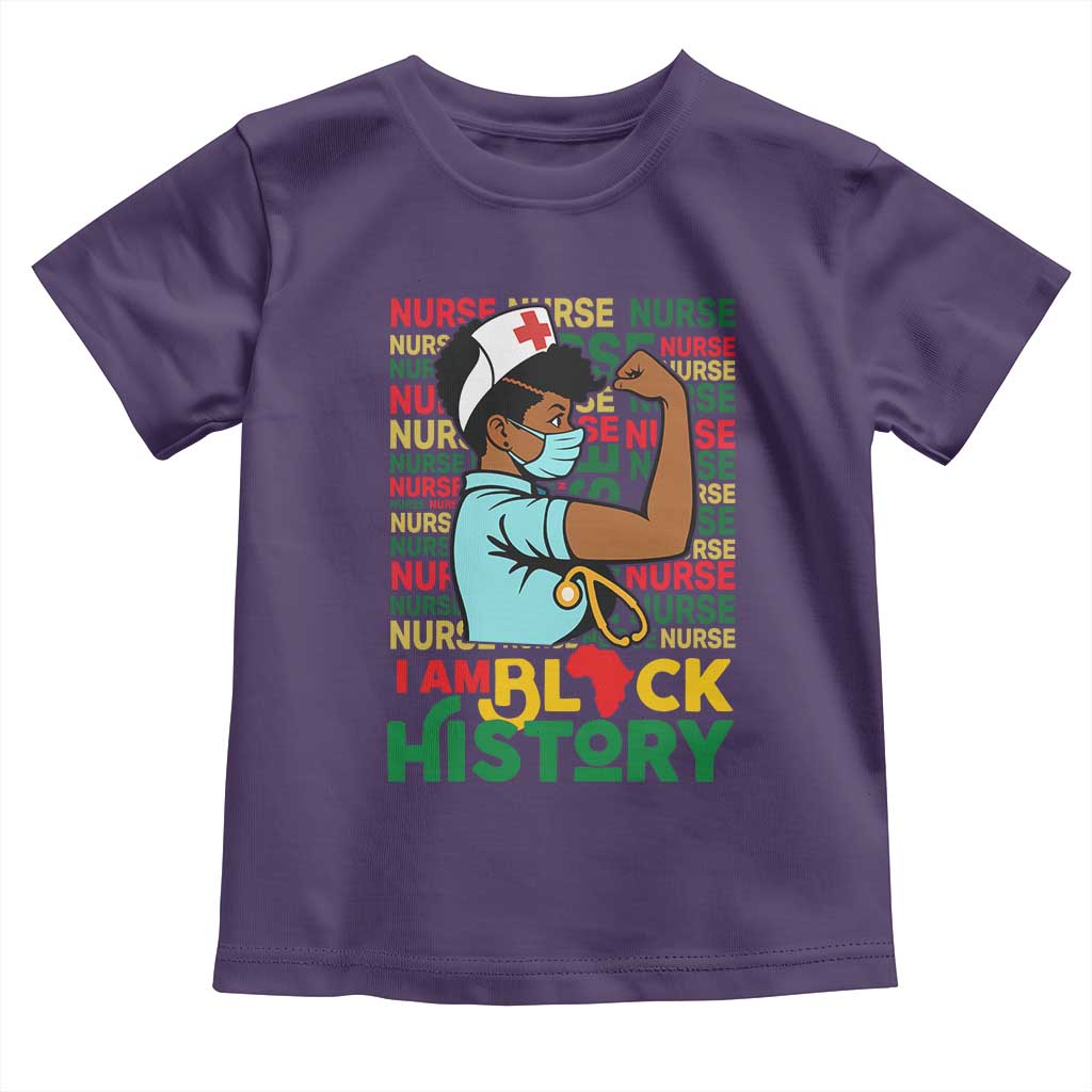 African American Nurse Toddler T Shirt I Am Black History Afro Strong Feminism - African Pride