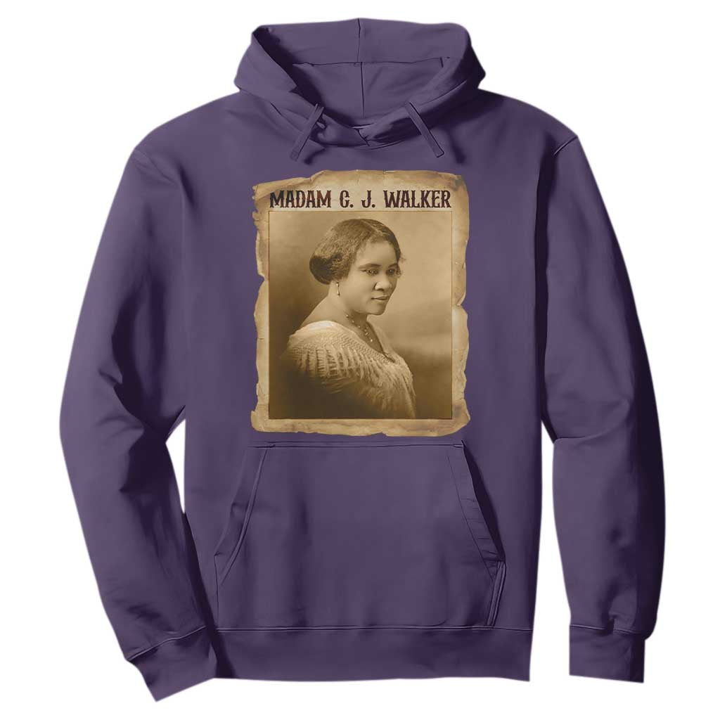 Madam CJ Walker Hoodie Female Empowerment History Gift - African Pride