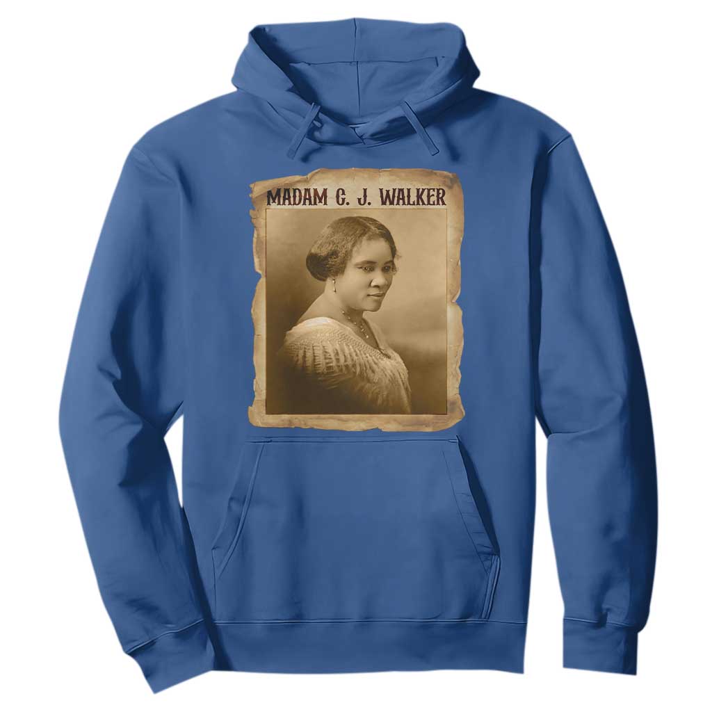 Madam CJ Walker Hoodie Female Empowerment History Gift - African Pride