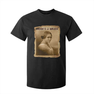 Madam CJ Walker T Shirt For Kid Female Empowerment History Gift - African Pride