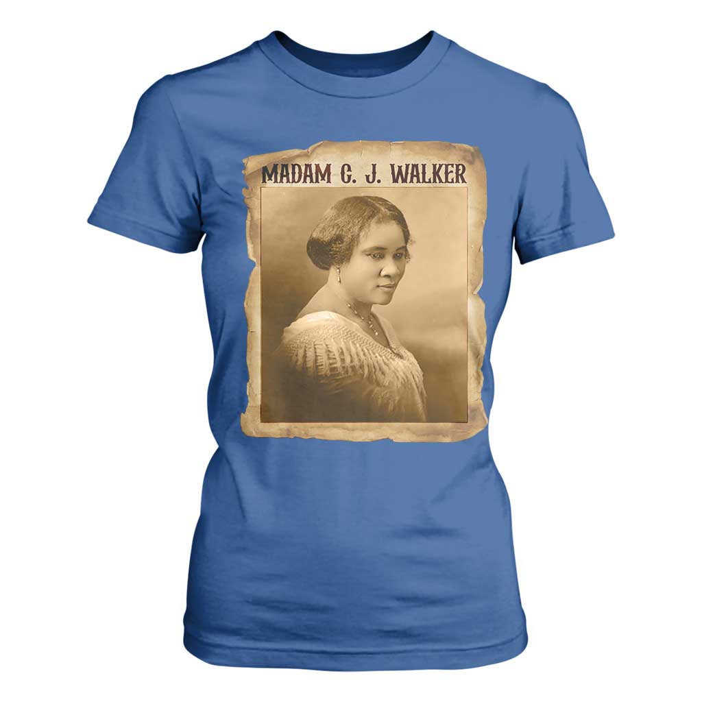 Madam CJ Walker T Shirt For Women Female Empowerment History Gift - African Pride