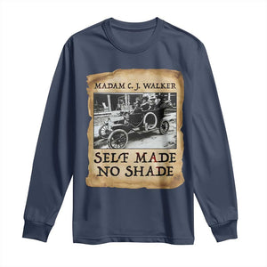 Madam CJ Walker Self Made Millionaire Long Sleeve Shirt Strong Black Woman Leader - African Pride