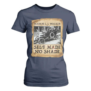 Madam CJ Walker Self Made Millionaire T Shirt For Women Strong Black Woman Leader - African Pride