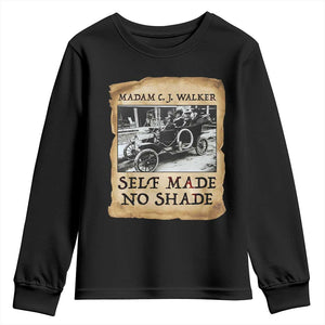 Madam CJ Walker Self Made Millionaire Youth Sweatshirt Strong Black Woman Leader - African Pride