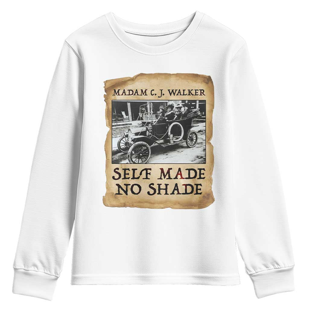 Madam CJ Walker Self Made Millionaire Youth Sweatshirt Strong Black Woman Leader - African Pride