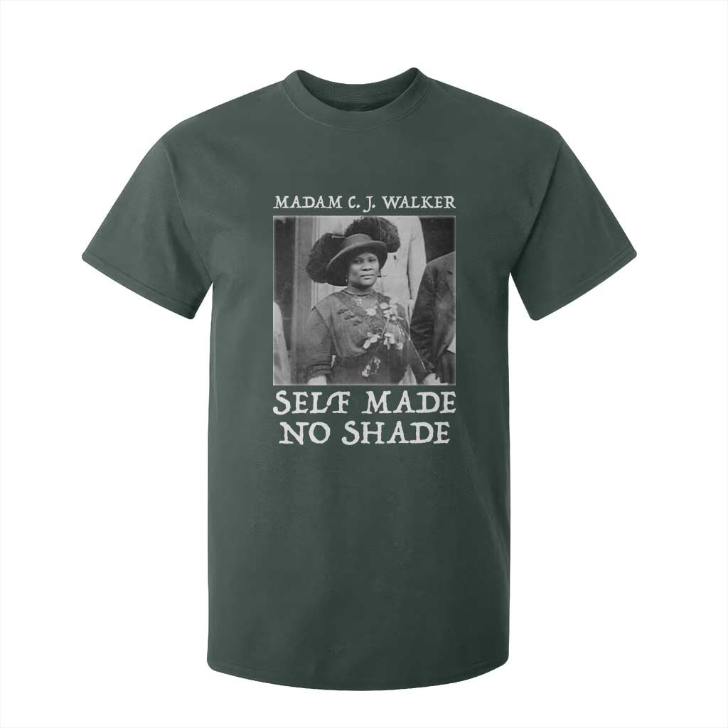 Madam CJ Walker T Shirt For Kid Self Made No Shade Female Empowerment - African Pride