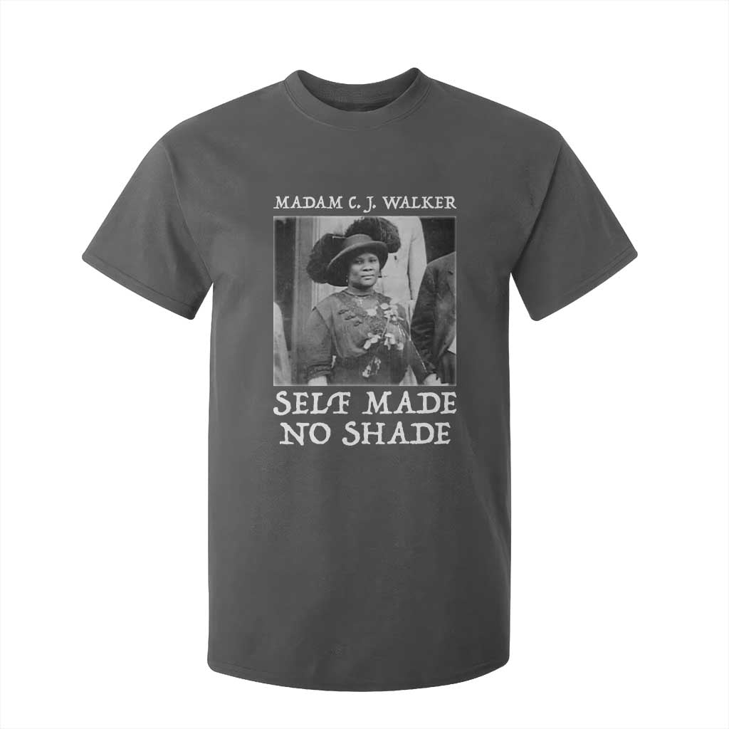 Madam CJ Walker T Shirt For Kid Self Made No Shade Female Empowerment - African Pride