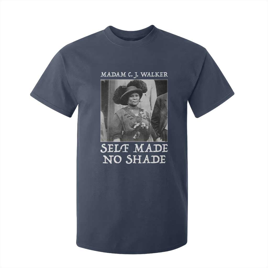 Madam CJ Walker T Shirt For Kid Self Made No Shade Female Empowerment - African Pride