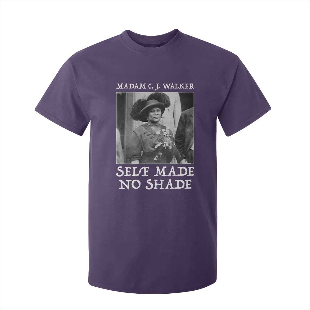 Madam CJ Walker T Shirt For Kid Self Made No Shade Female Empowerment - African Pride