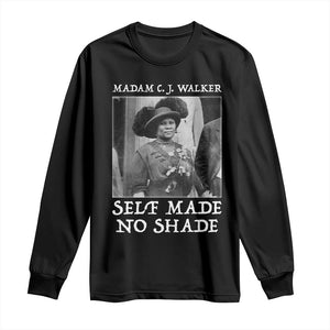 Madam CJ Walker Long Sleeve Shirt Self Made No Shade Female Empowerment - African Pride
