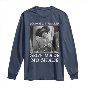 Madam CJ Walker Long Sleeve Shirt Self Made No Shade Female Empowerment - African Pride