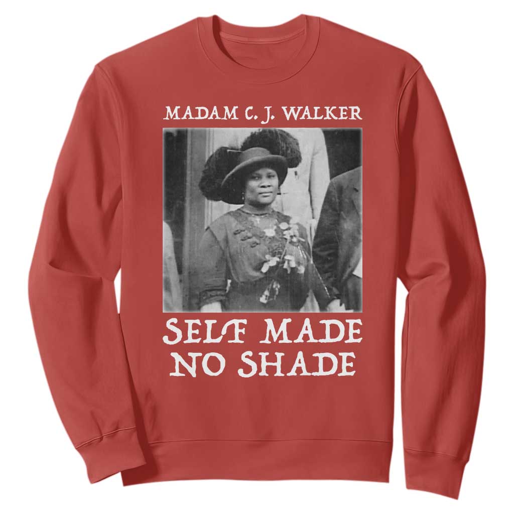 Madam CJ Walker Sweatshirt Self Made No Shade Female Empowerment - African Pride