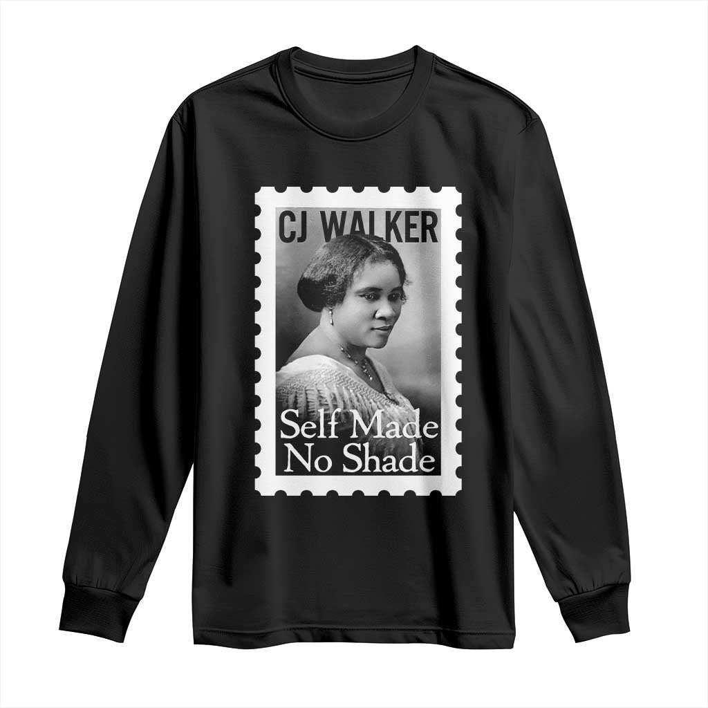 Madam CJ Walker Long Sleeve Shirt Strong Black Woman Leader - African Pride