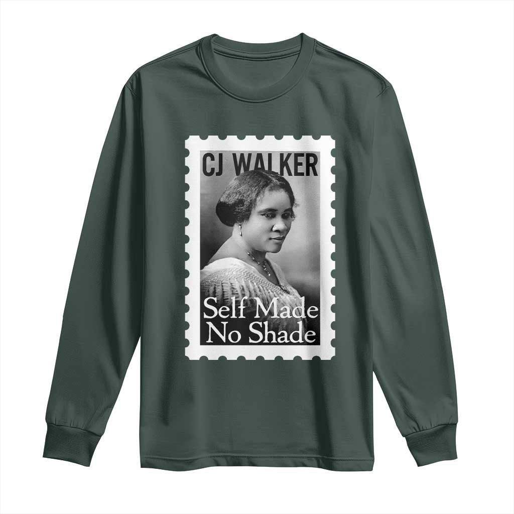 Madam CJ Walker Long Sleeve Shirt Strong Black Woman Leader - African Pride