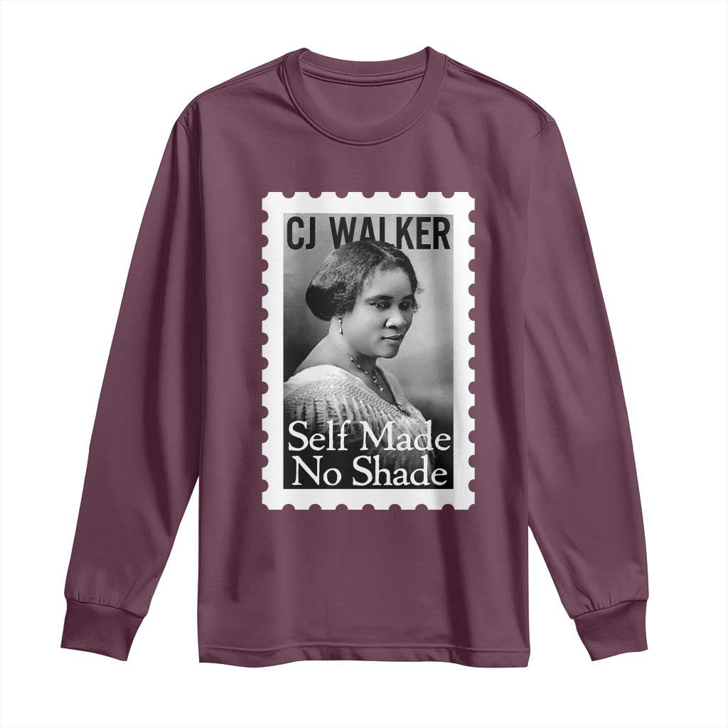 Madam CJ Walker Long Sleeve Shirt Strong Black Woman Leader - African Pride