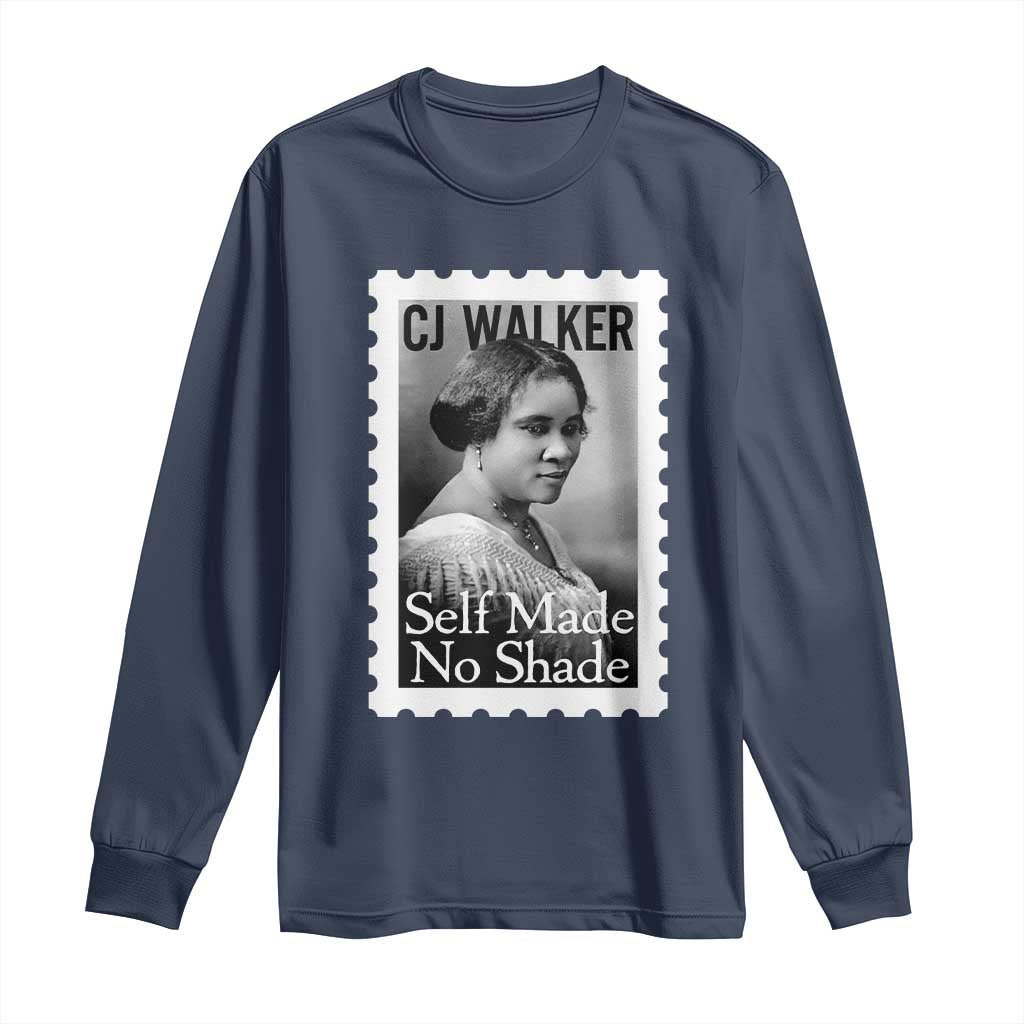 Madam CJ Walker Long Sleeve Shirt Strong Black Woman Leader - African Pride