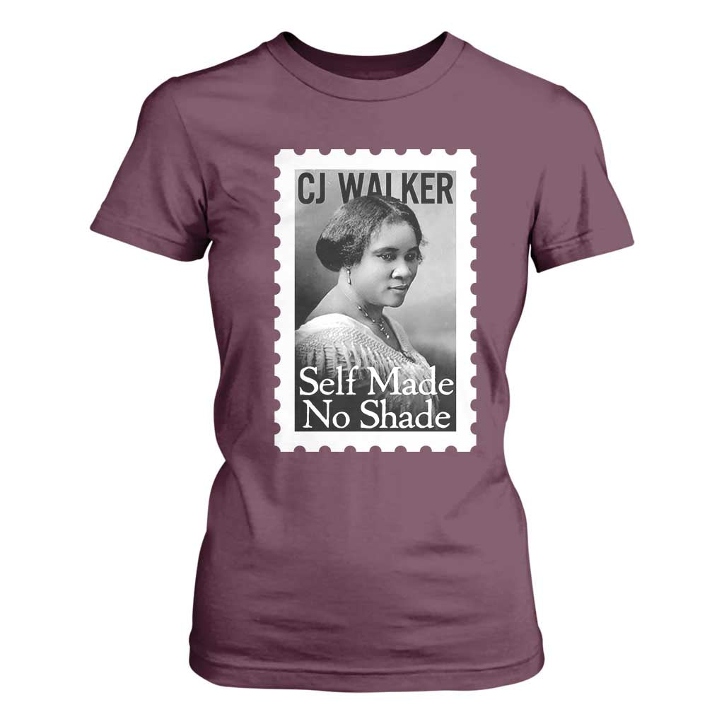 Madam CJ Walker T Shirt For Women Strong Black Woman Leader - African Pride