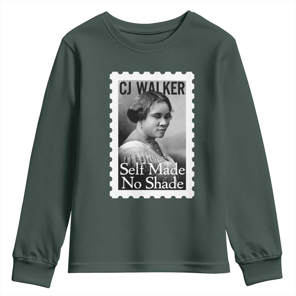Madam CJ Walker Youth Sweatshirt Strong Black Woman Leader - African Pride