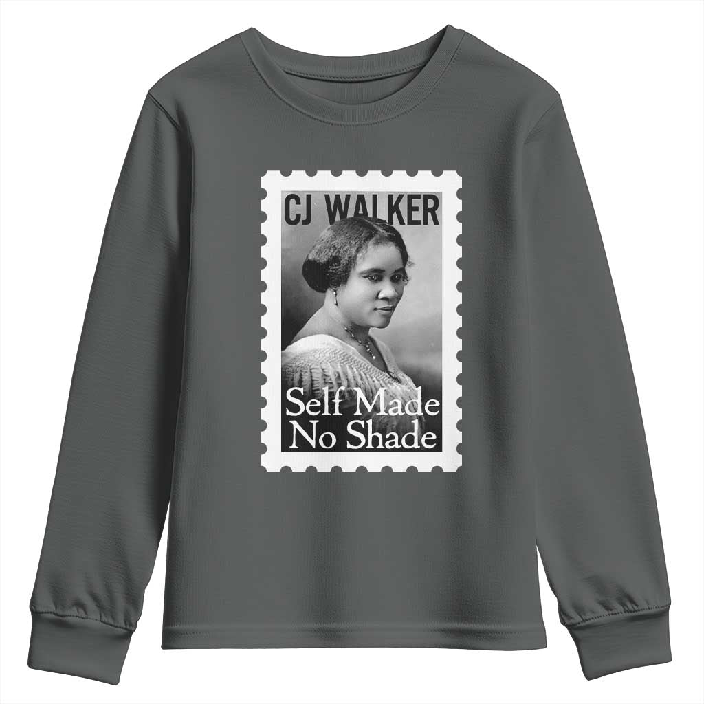 Madam CJ Walker Youth Sweatshirt Strong Black Woman Leader - African Pride