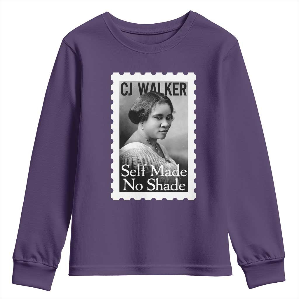 Madam CJ Walker Youth Sweatshirt Strong Black Woman Leader - African Pride