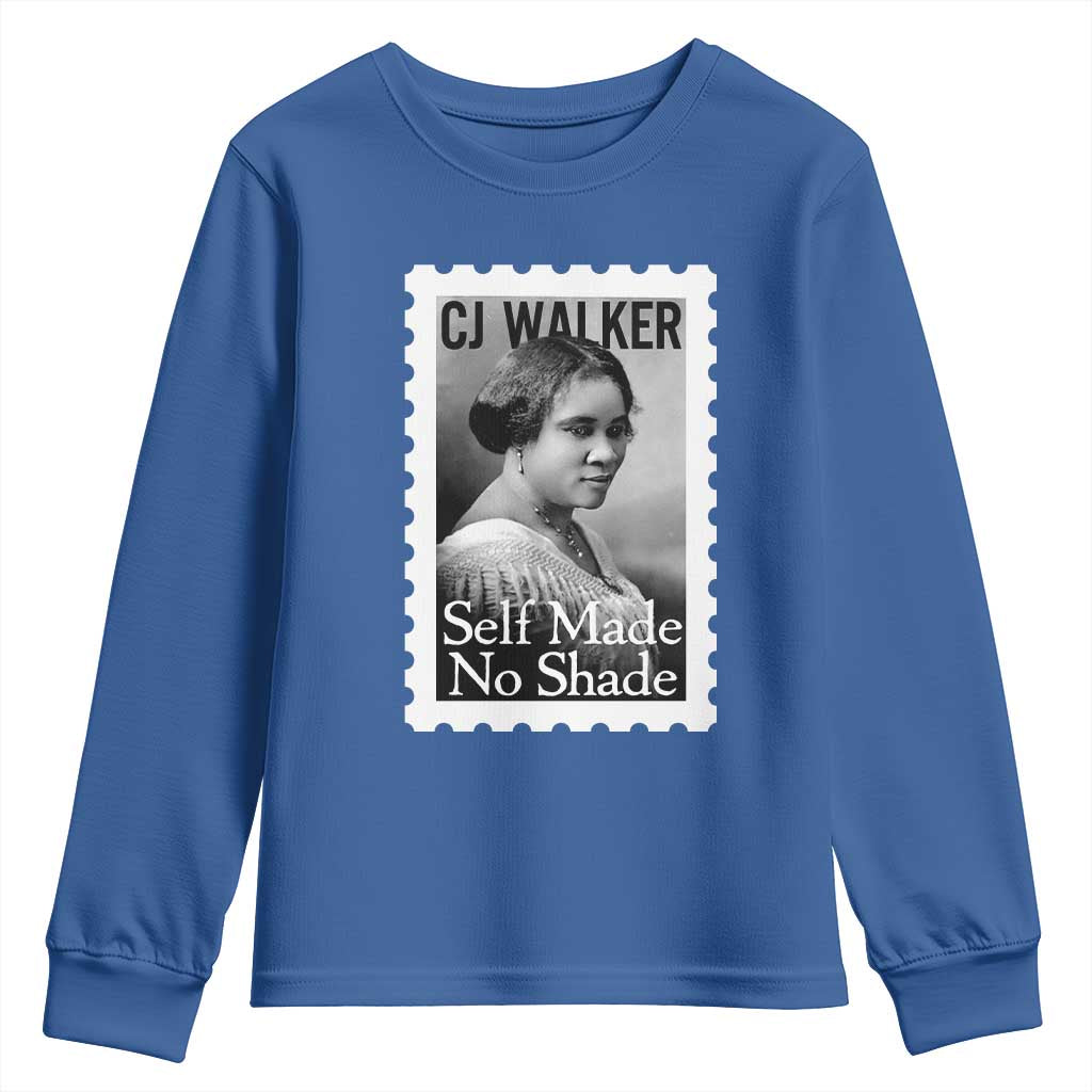 Madam CJ Walker Youth Sweatshirt Strong Black Woman Leader - African Pride