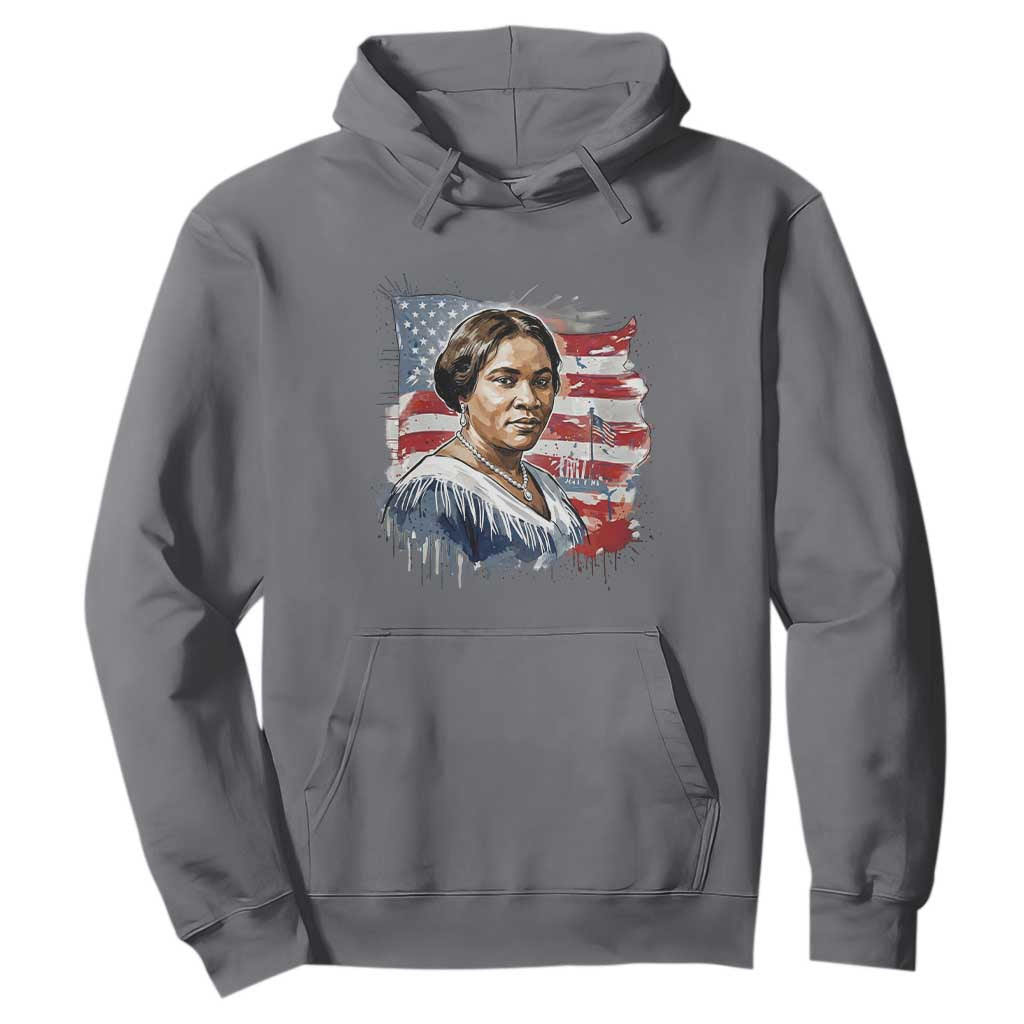 Madam CJ Walker Patriotic Hoodie Strong Black Woman Leader - African Pride