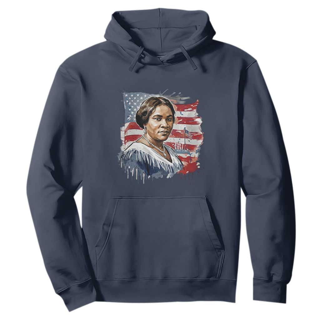 Madam CJ Walker Patriotic Hoodie Strong Black Woman Leader - African Pride