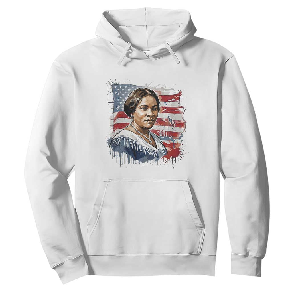 Madam CJ Walker Patriotic Hoodie Strong Black Woman Leader - African Pride