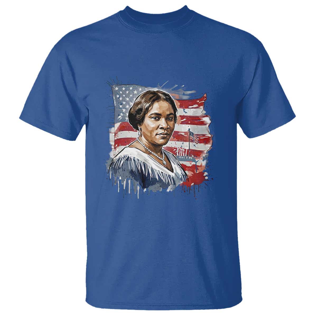 Madam CJ Walker Patriotic T Shirt Strong Black Woman Leader - African Pride