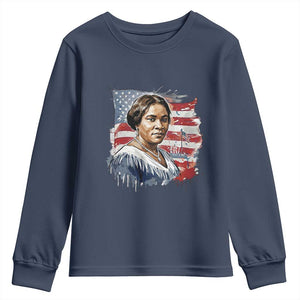 Madam CJ Walker Patriotic Youth Sweatshirt Strong Black Woman Leader - African Pride