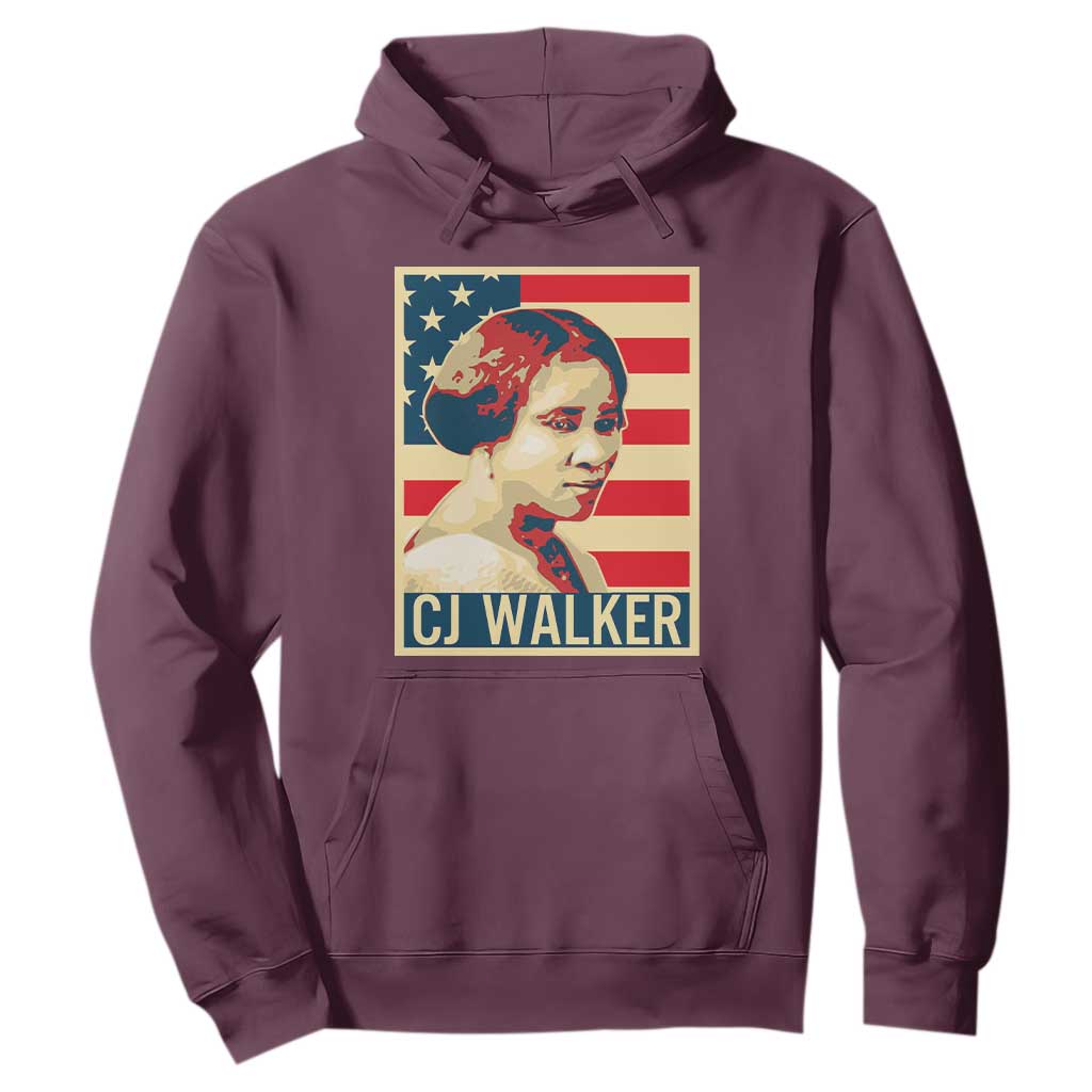 Madam CJ Walker Patriotic Hoodie Black History Month Gift - African Pride