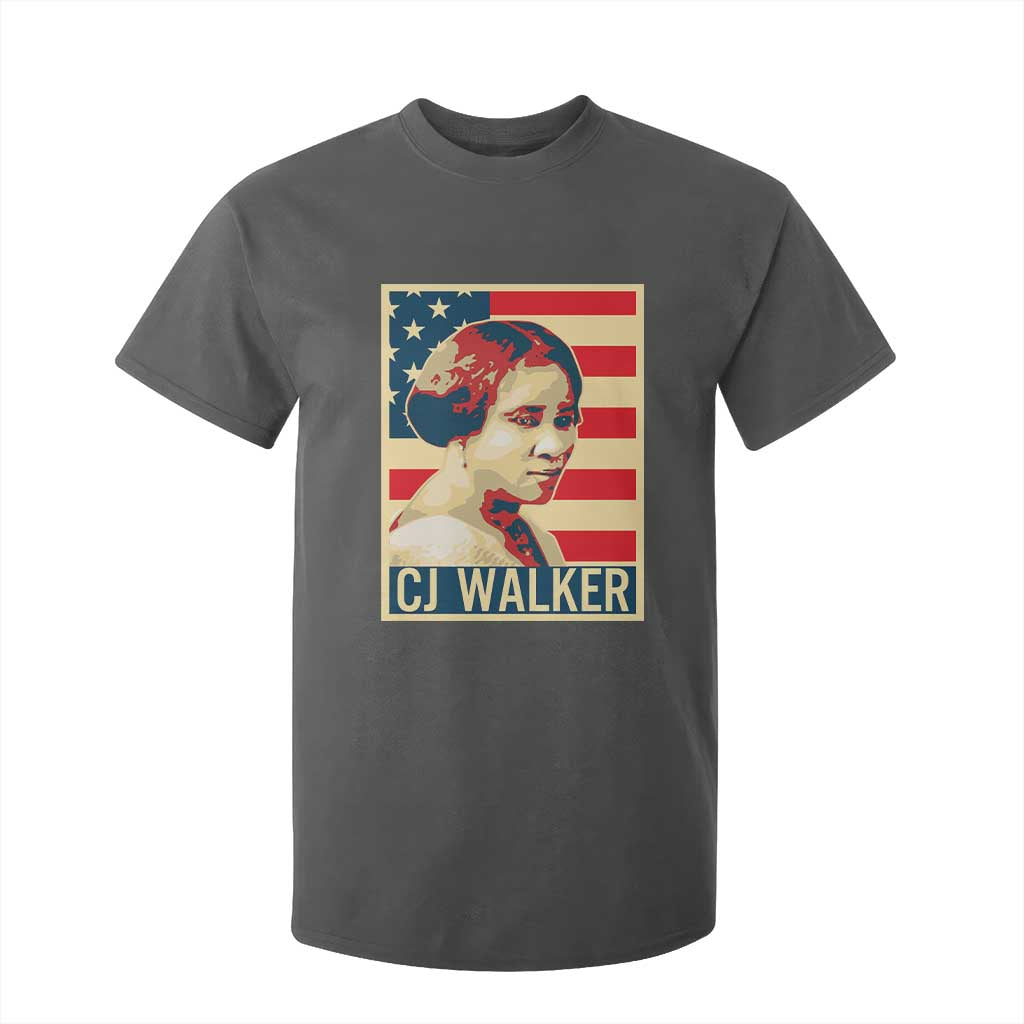 Madam CJ Walker Patriotic T Shirt For Kid Black History Month Gift - African Pride