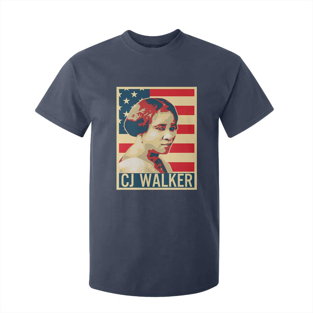 Madam CJ Walker Patriotic T Shirt For Kid Black History Month Gift - African Pride