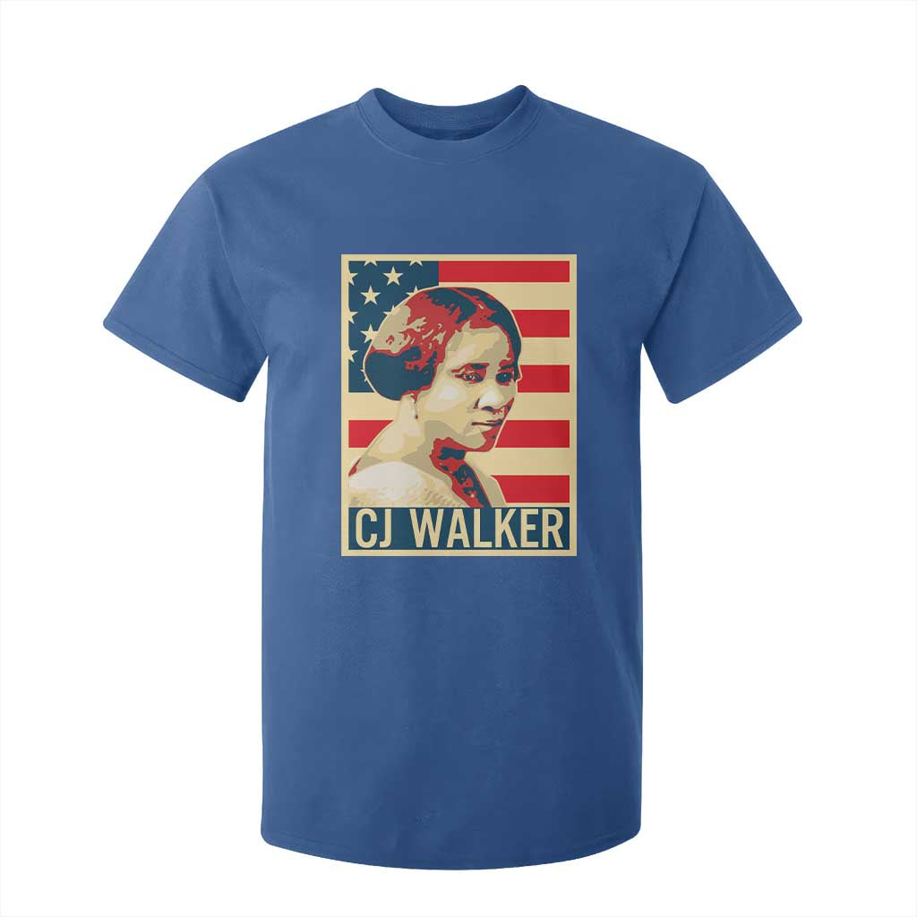 Madam CJ Walker Patriotic T Shirt For Kid Black History Month Gift - African Pride