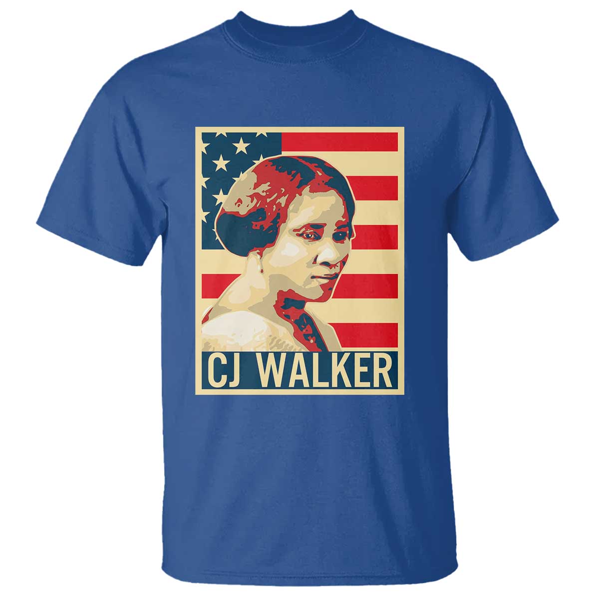Madam CJ Walker Patriotic T Shirt Black History Month Gift - African Pride