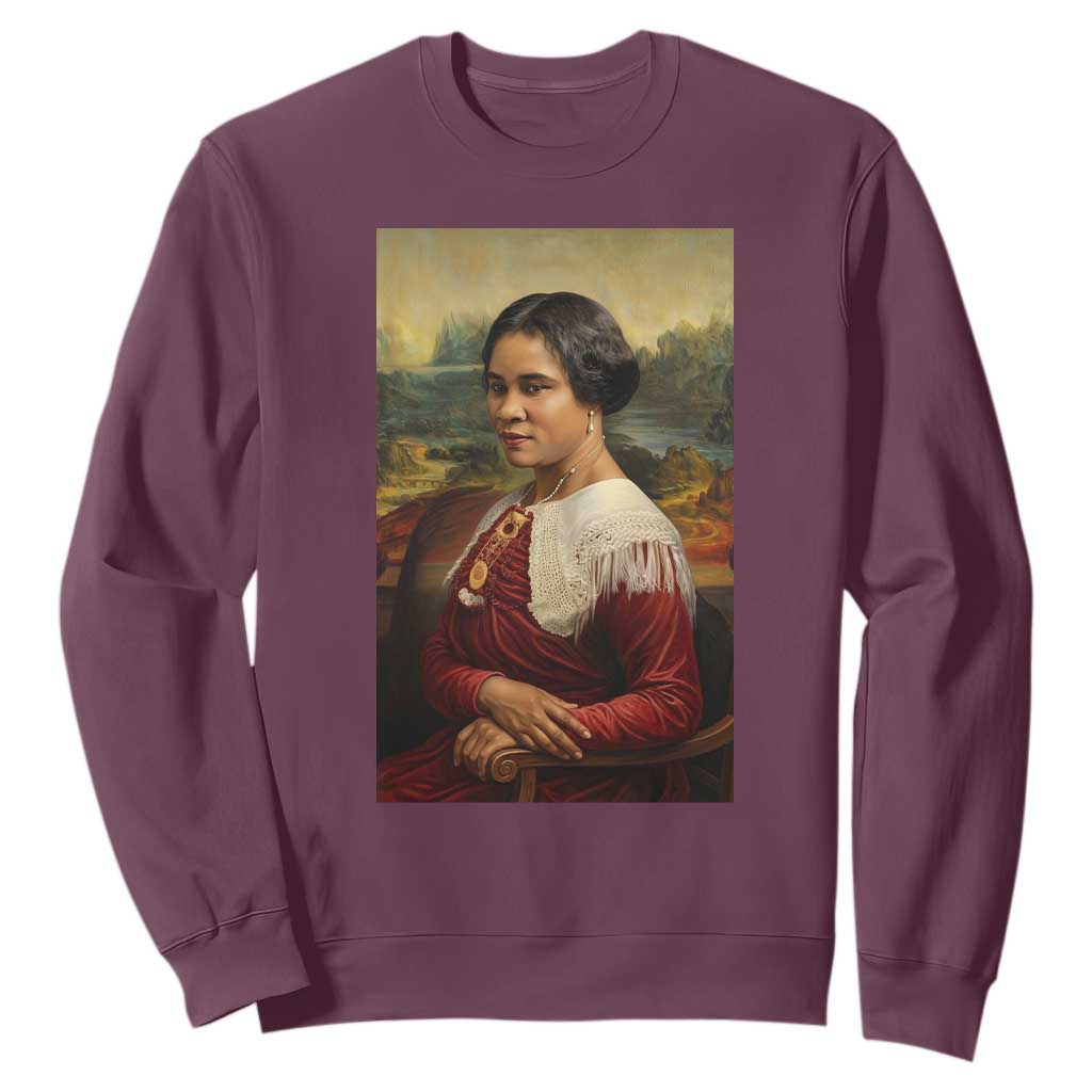 Madam CJ Walker Mona Lisa Sweatshirt Black History Month Gift - African Pride