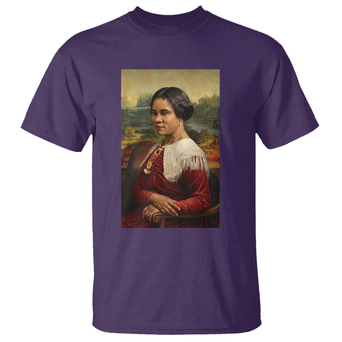 Madam CJ Walker Mona Lisa T Shirt Black History Month Gift - African Pride