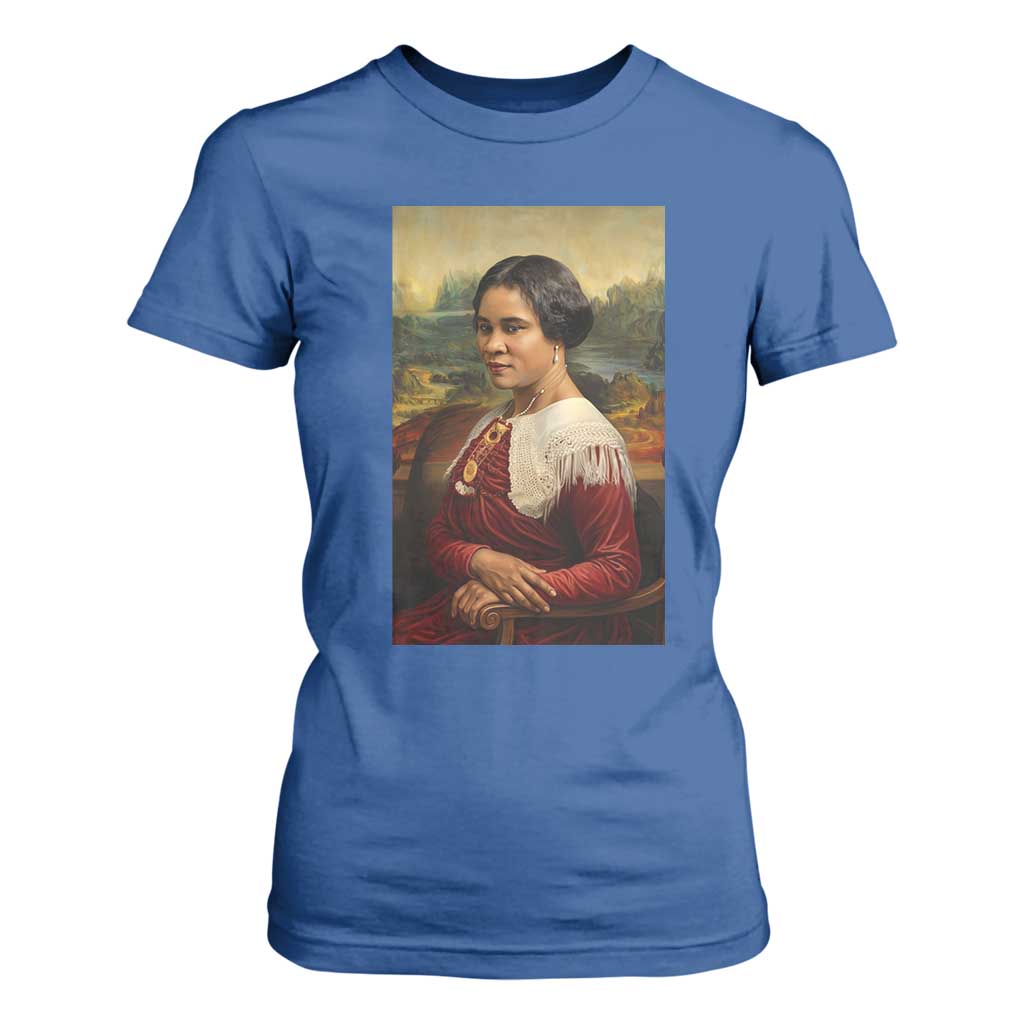 Madam CJ Walker Mona Lisa T Shirt For Women Black History Month Gift - African Pride