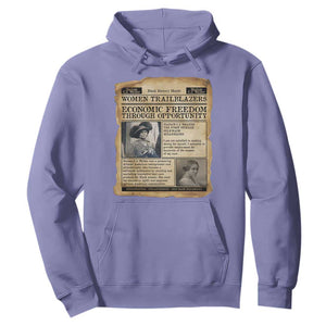 Madam CJ Walker Vintage Newspaper Style Hoodie Economic Freedom Through Opportunity - African Pride