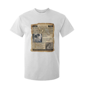 Madam CJ Walker Vintage Newspaper Style T Shirt For Kid Economic Freedom Through Opportunity - African Pride
