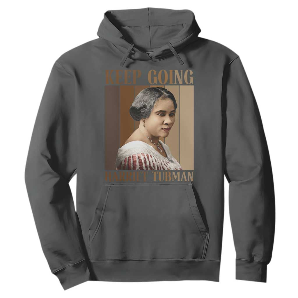 Madam CJ Walker Keep Going Retro Poster Hoodie Black History Month Gift