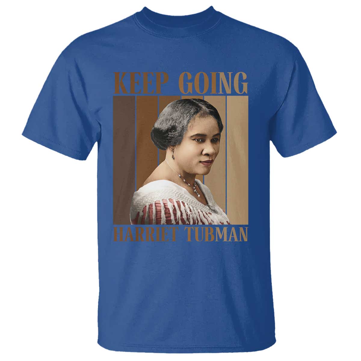 Madam CJ Walker Keep Going Retro Poster T Shirt Black History Month Gift