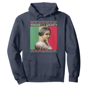 Madam CJ Walker Retro Sunset Hoodie Strong Black Woman Leader