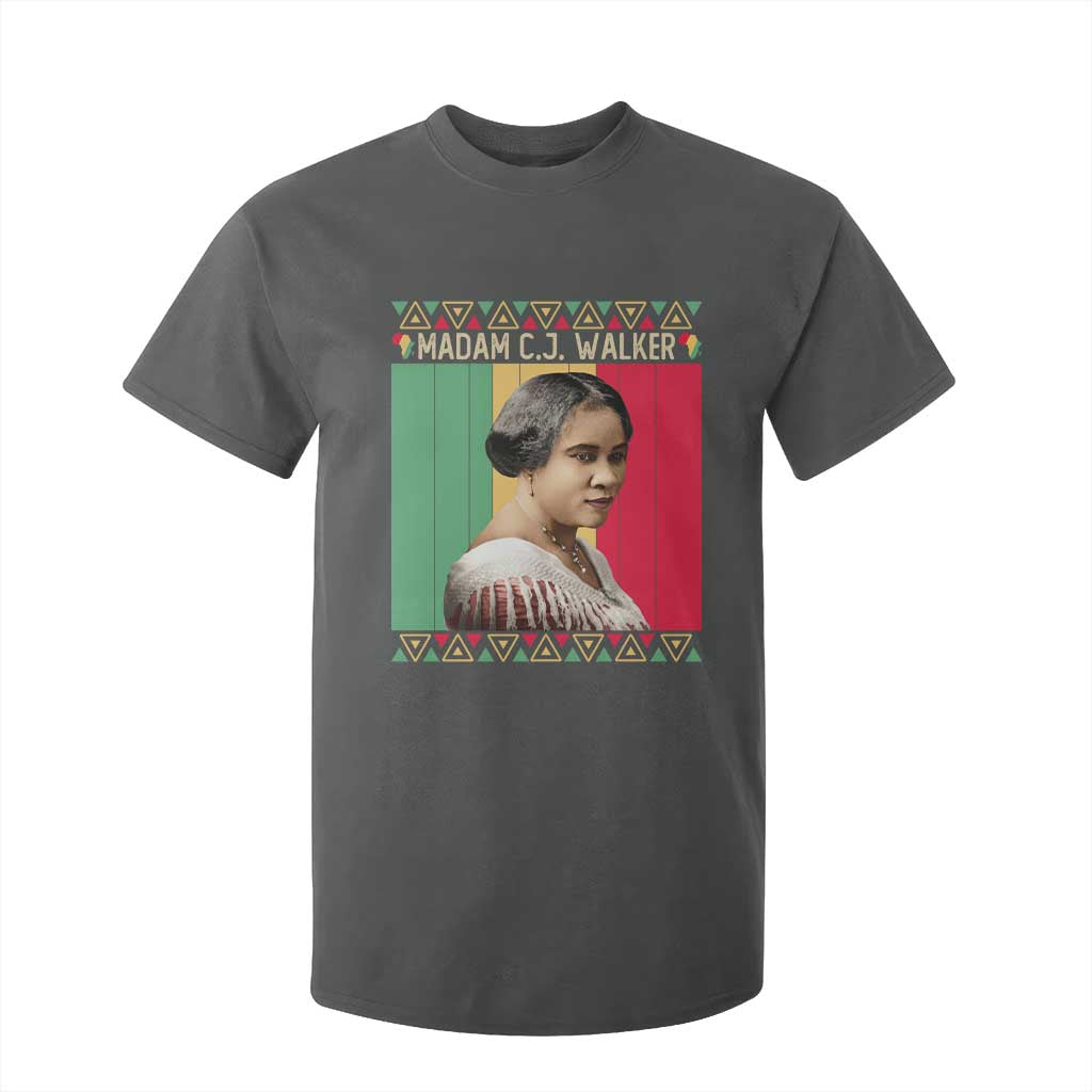 Madam CJ Walker Retro Sunset T Shirt For Kid Strong Black Woman Leader