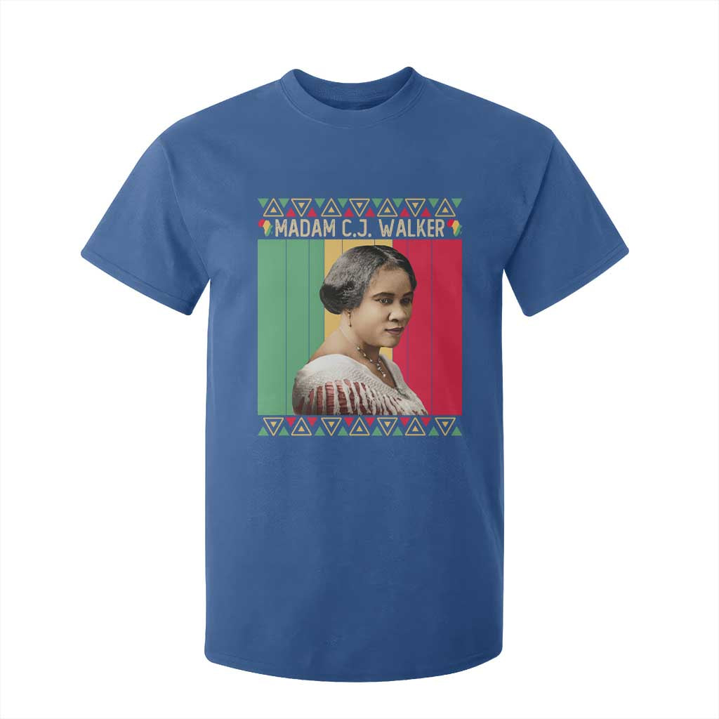 Madam CJ Walker Retro Sunset T Shirt For Kid Strong Black Woman Leader