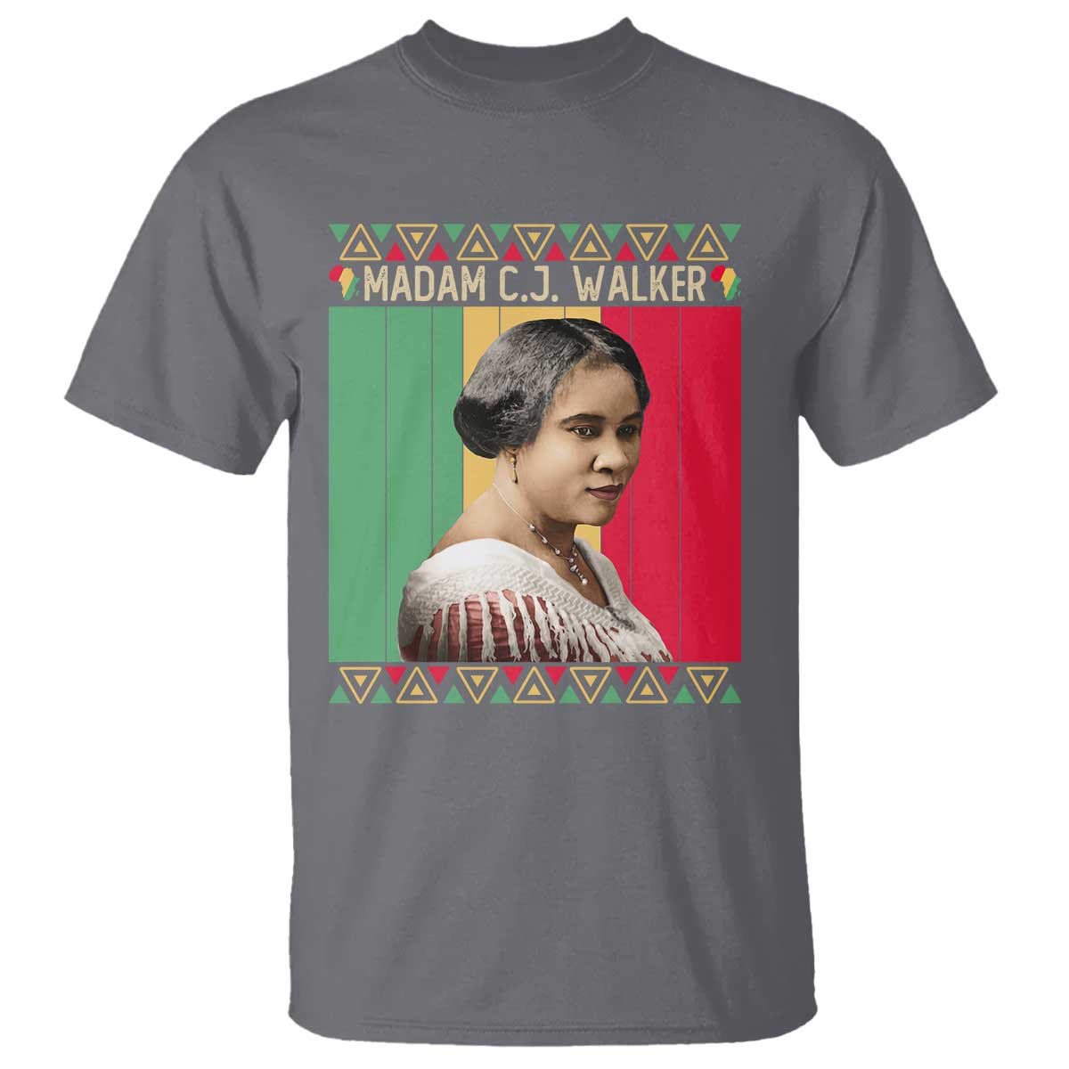 Madam CJ Walker Retro Sunset T Shirt Strong Black Woman Leader