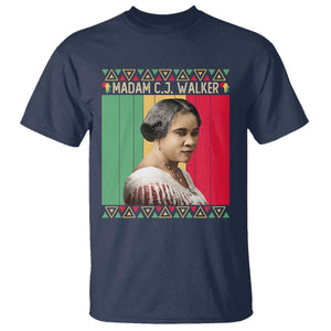 Madam CJ Walker Retro Sunset T Shirt Strong Black Woman Leader