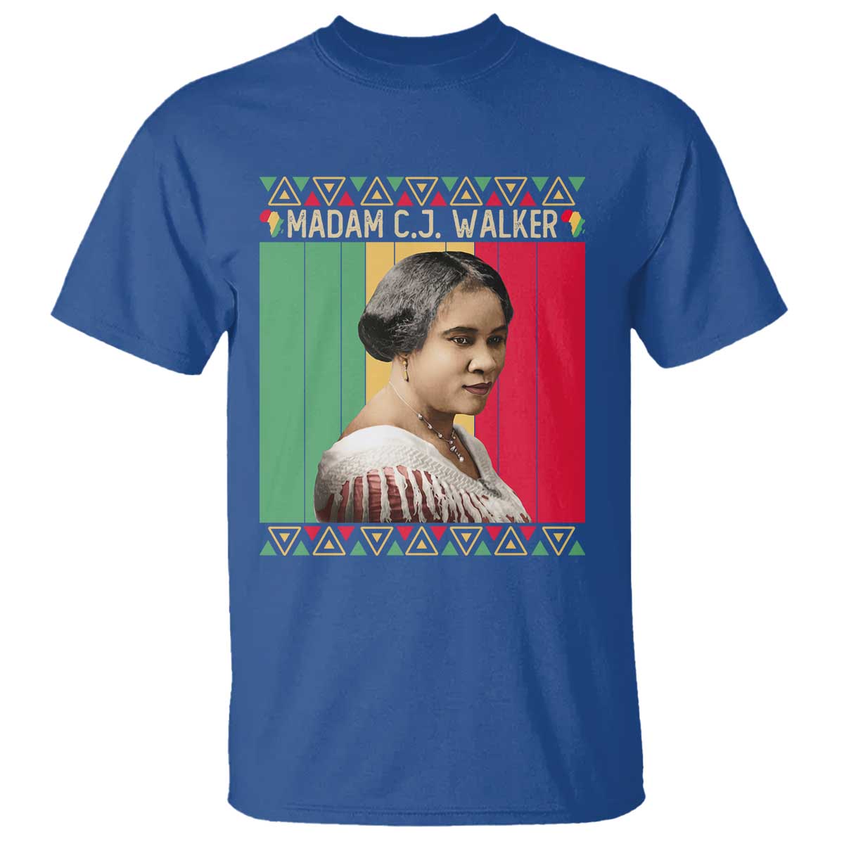 Madam CJ Walker Retro Sunset T Shirt Strong Black Woman Leader